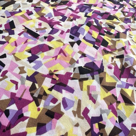 Diane Von Furstenberg Slip Dress Sz 6 100% Silk Colorful AbstractPrinted Bodycon - Picture 11 of 15